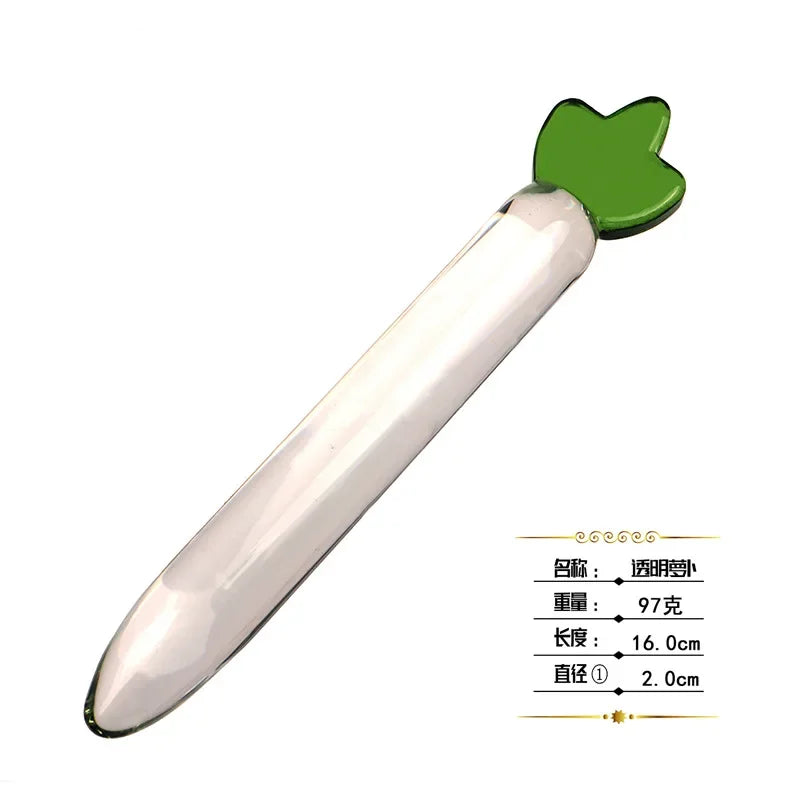 Insert Vagina Glass Anal Beads Butt Plug G-spot Stimulation Dildo Penis Artificial Dick Masturbate Adult Sex Toy For Women Men