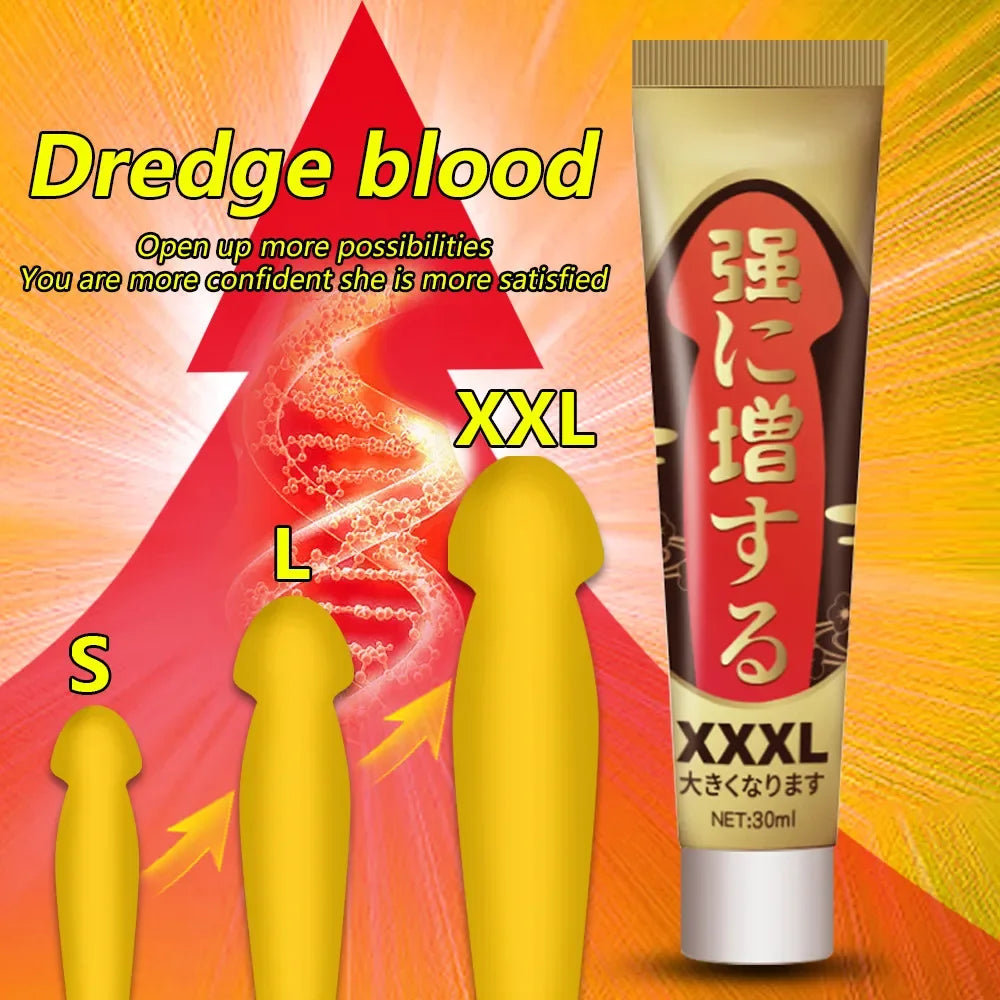 30ml Sex Lube Penis Enlargement Sexual Cream Sex Oil Delay Male Lubricant External Use Fast Effective Grow Bigger Sex Products