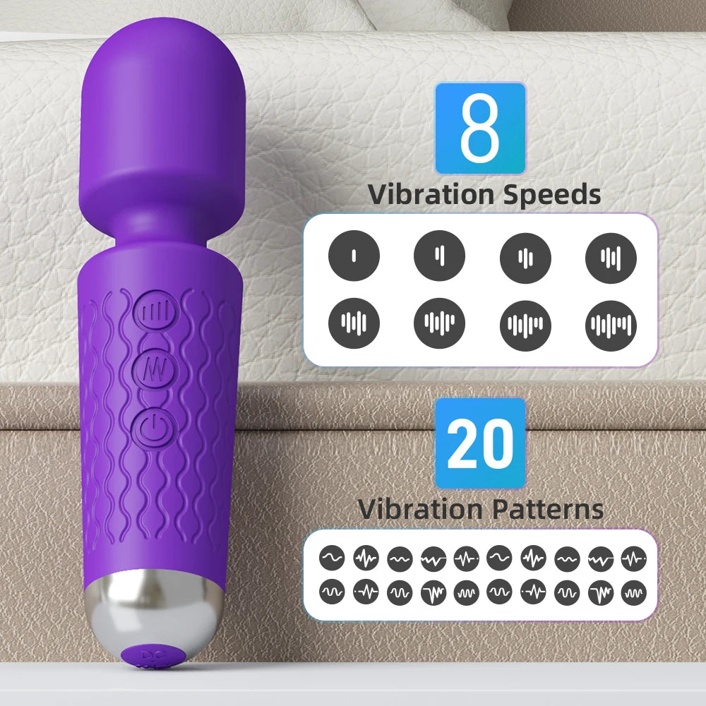 20 Speeds Powerful AV Vibrator Magic Wand Clitoris Stimulator Sex Toys for Women G spot Massager Adult Female Sex Erotic Product