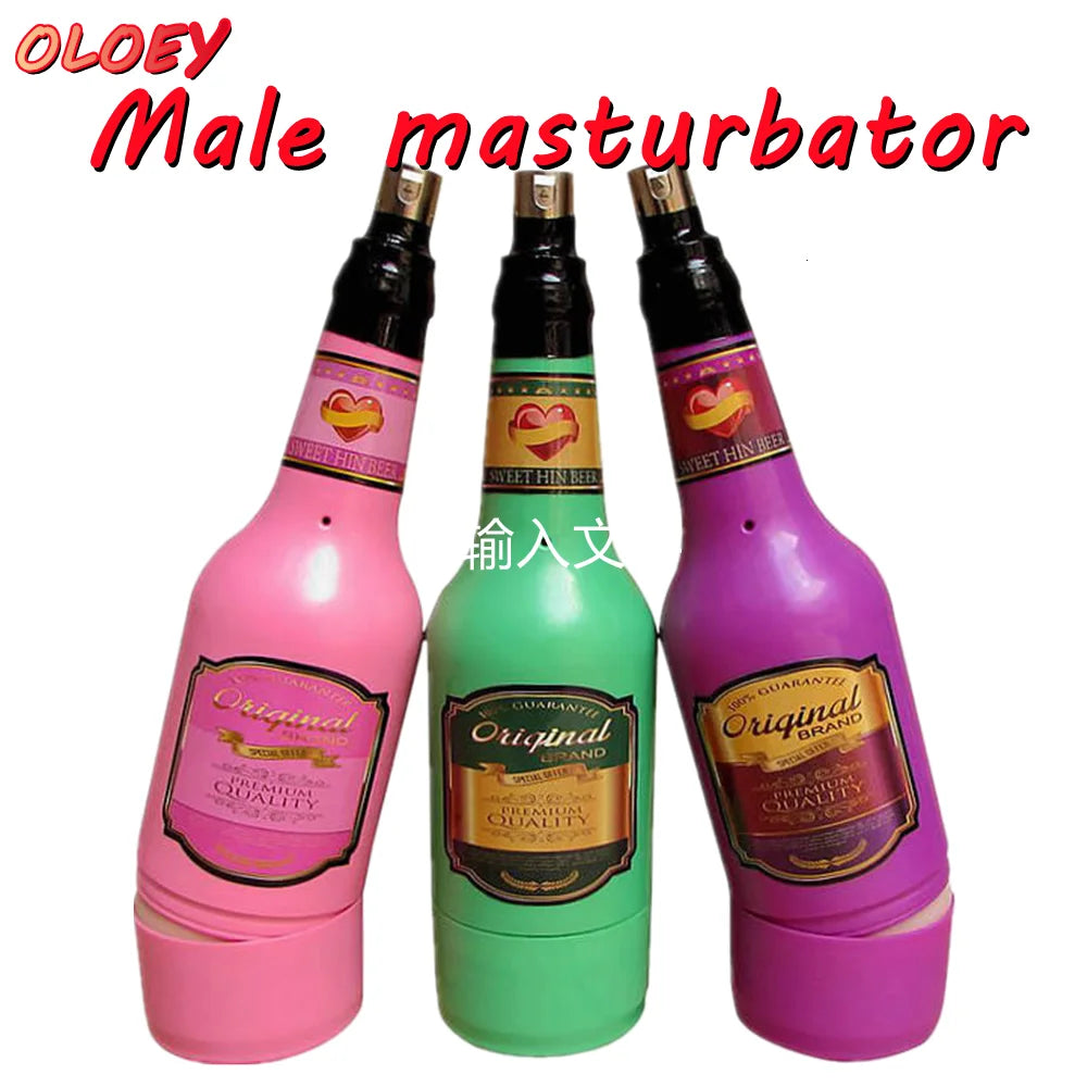 Male Masturbator Sex Machine Wine Bottle Oral Sex Anal Attachment Sex Toys for Man Sextoyse Realistic Vagina Pussy Male Sex Shop