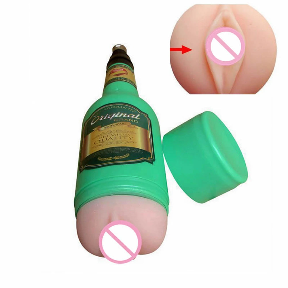 Male Masturbator Sex Machine Wine Bottle Oral Sex Anal Attachment Sex Toys for Man Sextoyse Realistic Vagina Pussy Male Sex Shop