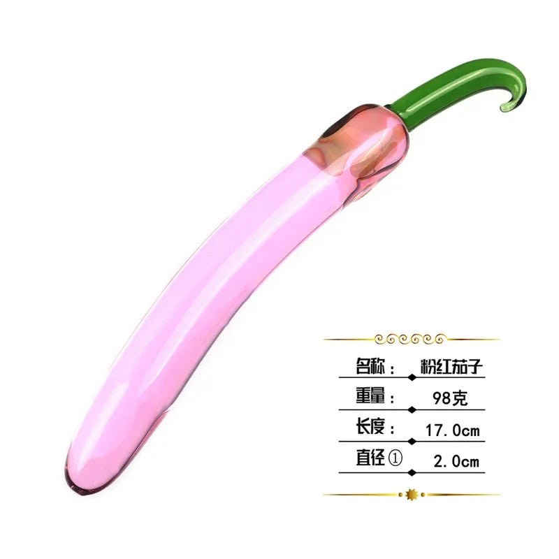 Insert Vagina Glass Anal Beads Butt Plug G-spot Stimulation Dildo Penis Artificial Dick Masturbate Adult Sex Toy For Women Men