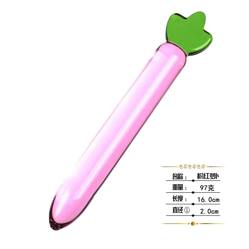 Insert Vagina Glass Anal Beads Butt Plug G-spot Stimulation Dildo Penis Artificial Dick Masturbate Adult Sex Toy For Women Men