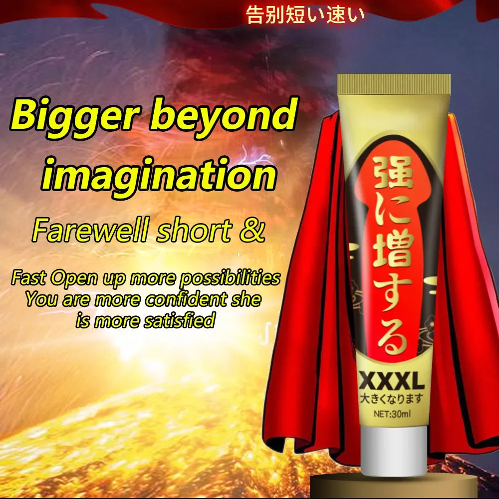 30ml Sex Lube Penis Enlargement Sexual Cream Sex Oil Delay Male Lubricant External Use Fast Effective Grow Bigger Sex Products