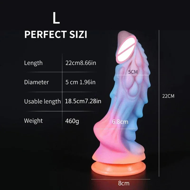 Dragon Dildo for Women Big Anal Dildo with Suction Cup Soft Monster Dildo Silicone Anal Plug Prostate Massager Sex Toys for Men