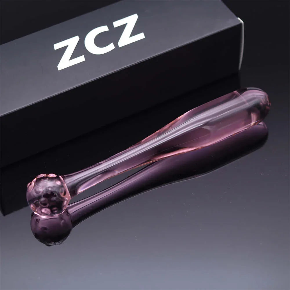 BDSM Fetish Crystal Butt Plug Vagina Pleasure Wand Glass Anal Dildo Bead Fake Adult Masturbate Sex Toys For Women Men Gay