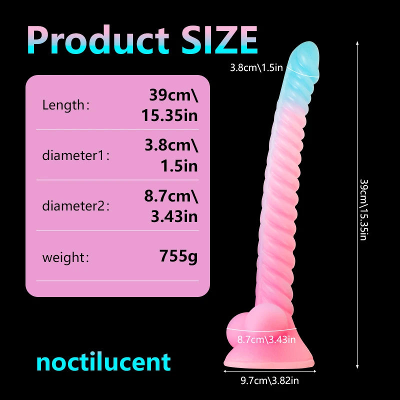 Huge Luminous Anal Plug Animal Dildos Suction Cup Dick Erotic Anal Sex Toy Soft Silicone Clitoris Vaginal Butt Masturbator Penis